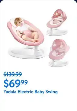 Walmart Yadala Electric Baby Swing offer