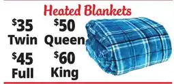 Ocean State Job Lot Heated Blankets offer