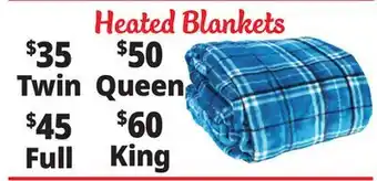 Ocean State Job Lot Heated Blankets offer