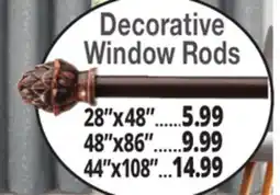 Ocean State Job Lot Decorative Window Rods offer