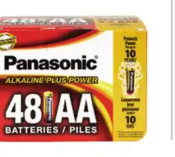 Ocean State Job Lot Panasonic Alkaline Plus Power AA Batteries 48 Count offer