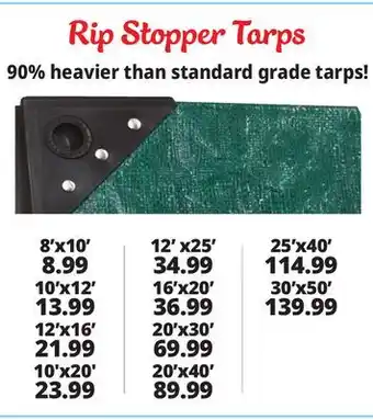 Ocean State Job Lot Rip Stopper Tarps offer