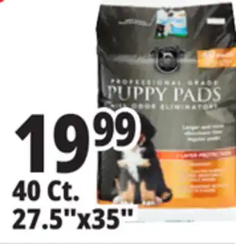 Ocean State Job Lot Huntington Pet Products Professional Grade 27.5 x 35 Puppy Pads with Odor Eliminators 40 Count offer