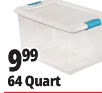 Ocean State Job Lot Sterilite Latch Top Storage Box 64 Qt offer