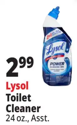 Ocean State Job Lot Lysol 2-In-1 Disinfecting Toilet Bowl + Brush Power Cleaning Gel 24 oz offer