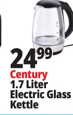 Ocean State Job Lot Century Glass Electric Tea Kettle 1.7 L offer