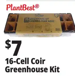 Ocean State Job Lot PlantBest 16-Cell Coir Greenhouse Kit offer