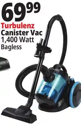 Ocean State Job Lot Turbulenz Dragonfly Bagless Canister Vacuum with Wheels offer