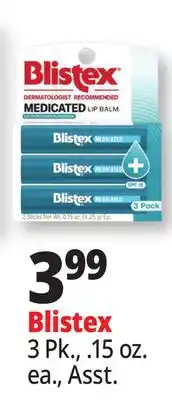 Ocean State Job Lot Blistex Medicated Lip Balm 3 Count offer