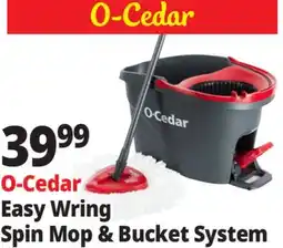 Ocean State Job Lot O-Cedar Microfiber Easywring Spin Mop & Bucket offer