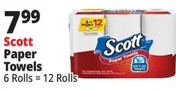 Ocean State Job Lot Scott Choose-A-Size Double Roll Paper Towels 6 Count offer