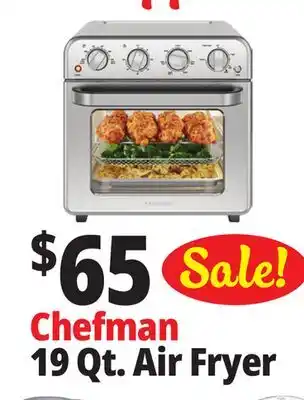 Ocean State Job Lot Chefman Air Fryer Toaster Oven Combo 19 Qt offer