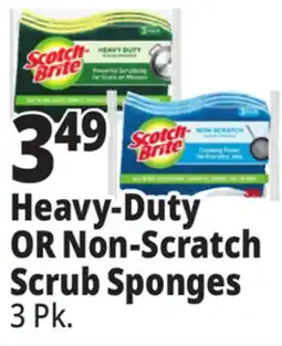 Ocean State Job Lot Scotch-Brite Heavy-Duty Scrub Sponges 3 Count offer