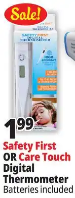 Ocean State Job Lot Safety First Digital Thermometer offer