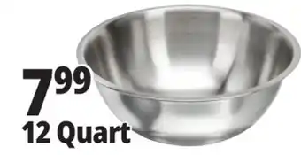 Ocean State Job Lot Stainless Steel Mixing Bowl 12 Qt offer