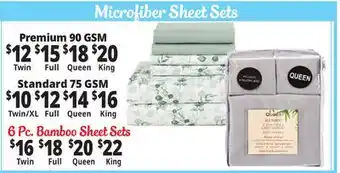 Ocean State Job Lot Microfiber Sheet Sets offer