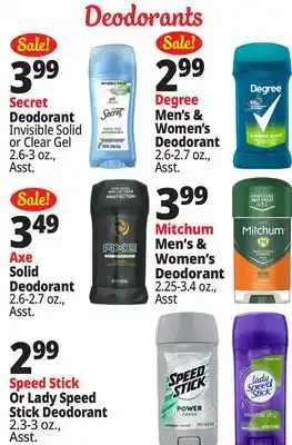 Ocean State Job Lot Deodorants offer