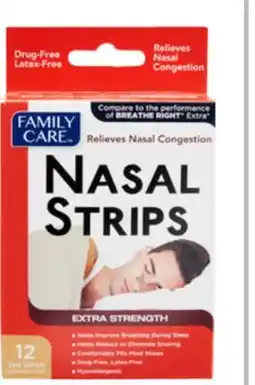 Ocean State Job Lot Family Care Extra Strength Nasal Strips 12 Count offer