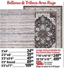 Ocean State Job Lot Bellevue & Tribeca Area Rug offer