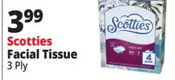 Ocean State Job Lot Scotties Triple Soft Facial Tissues 4 Count offer