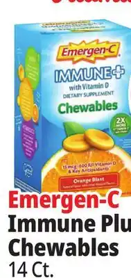 Ocean State Job Lot Emergen-C Immune Plus Chewables offer