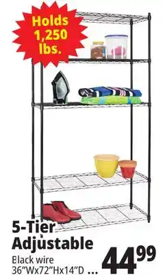 Ocean State Job Lot 5-Tier Household Wire Shelving offer