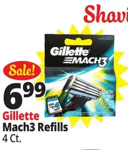 Ocean State Job Lot Gillette Mach3 Razor Blade Refills 4 Count offer