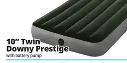 Ocean State Job Lot Intex Twin Dura-Beam Prestige Downy Air Mattress with Air Pump offer