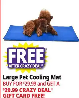 Ocean State Job Lot Large Pet Cooling Mat offer