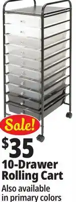 Ocean State Job Lot Leader 10-Drawer Rolling Cart offer