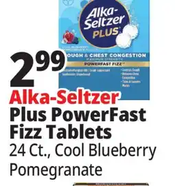 Ocean State Job Lot Alka-Seltzer Plus PowerFast Fizz Tablets offer