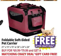 Ocean State Job Lot Foldable Soft-Sided Pet Carrier offer