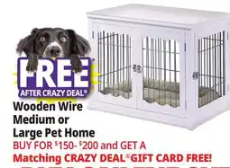 Ocean State Job Lot Wooden Wire Pet Home offer