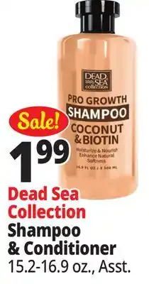 Ocean State Job Lot Dead Sea Collection Shampoo & Conditioner offer