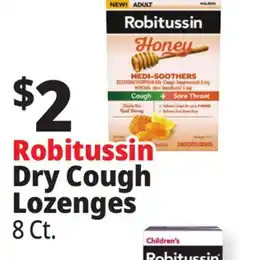 Ocean State Job Lot Robitussin Dry Cough Lozenges offer