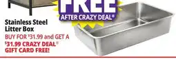 Ocean State Job Lot Stainless Steel Litter Box offer