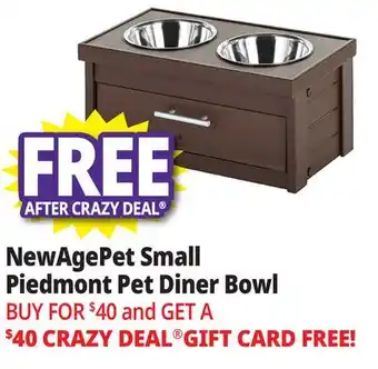 Ocean State Job Lot NewAgePet Small Piedmont Pet Diner Bowl offer