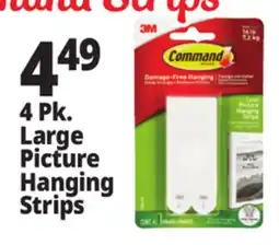 Ocean State Job Lot Command 3M Large White Picture Hanging Strips 4 Count offer