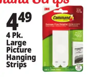 Ocean State Job Lot Command 3M Large White Picture Hanging Strips 4 Count offer