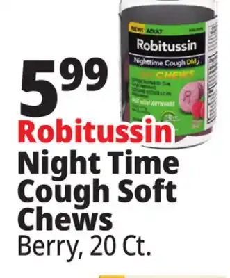 Ocean State Job Lot Robitussin Night Time Cough Soft Chews offer