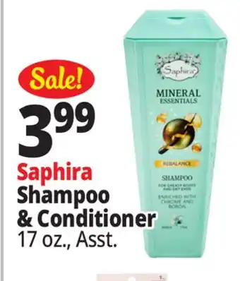 Ocean State Job Lot Saphira Mineral Essentials Rebalance Conditioner 17 oz offer