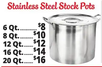 Ocean State Job Lot Stainless Steel Stock Pots offer