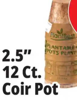 Ocean State Job Lot PlantBest Plantable 2.5 Coconut Coir Pots 12 Count offer