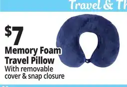 Ocean State Job Lot Comfortrip Memory Foam Plush Travel Pillow offer