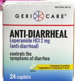 Ocean State Job Lot Geri-Care 2 mg Loperamide HCI Anti-Diarrheal Caplets 24 Caplets offer