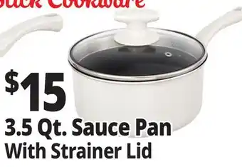 Ocean State Job Lot 3.5 Qt. Sauce Pan With Strainer Lid offer