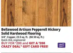 Ocean State Job Lot Bellawood 1/2 Acacia Quick Click Engineered Hardwood Flooring Brown 32.6 sq. ft. ($7.67/sq. ft.) offer