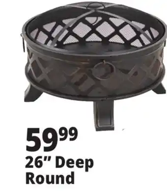 Ocean State Job Lot Outdoor Living Accents Deep Bowl Fire Pit 26 offer