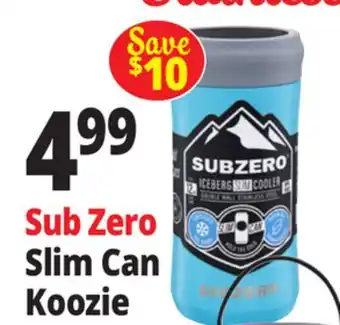 Ocean State Job Lot Sub Zero Slim Can Koozie offer