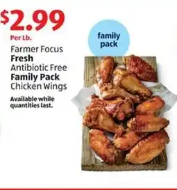 Aldi Farmer Focus Fresh Antibiotic Free Family Pack Chicken Wings offer